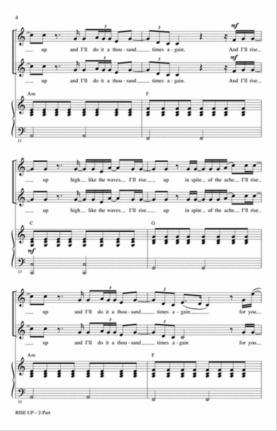 Rise Up Rise Up 2-Part scores gallery preview page 4