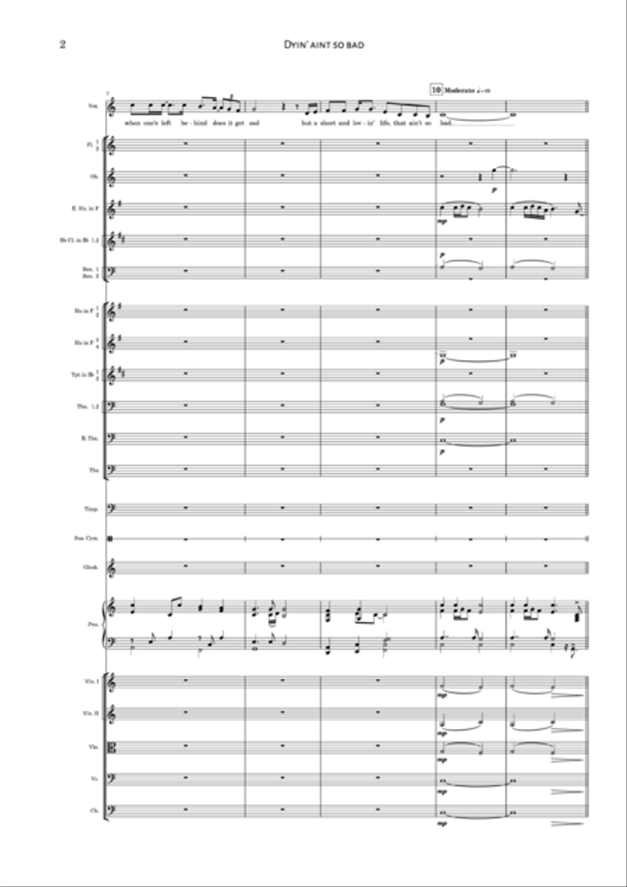 Dyin Ain T So Bad Concert Band scores gallery preview page 4