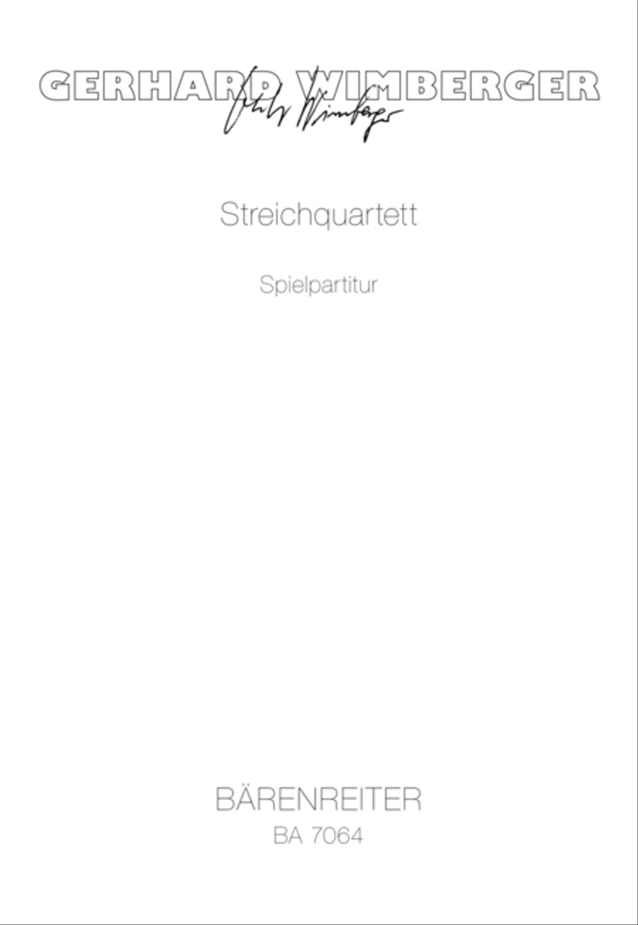 Streichquartett (1978) String Quartet scores gallery preview page 1