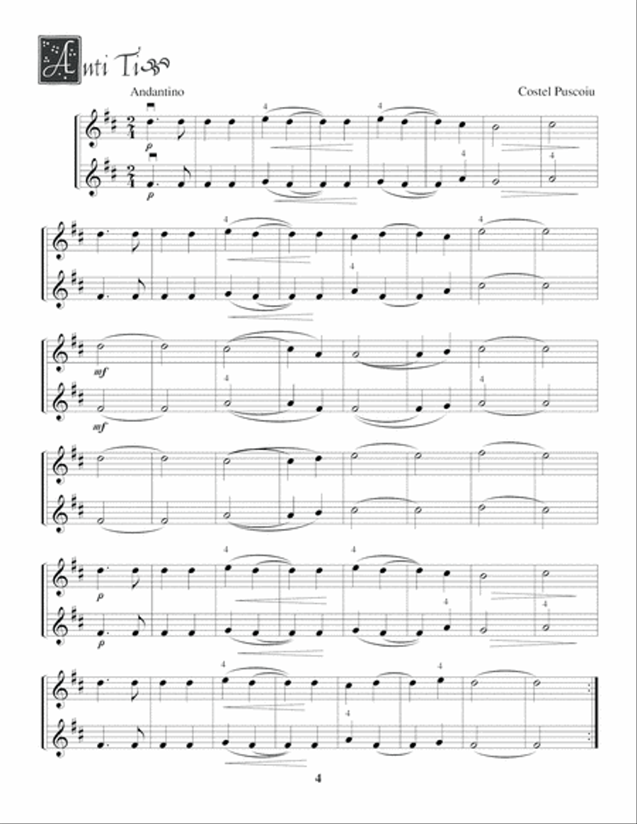 Easy Duets for Violin String Duet scores gallery preview page 5