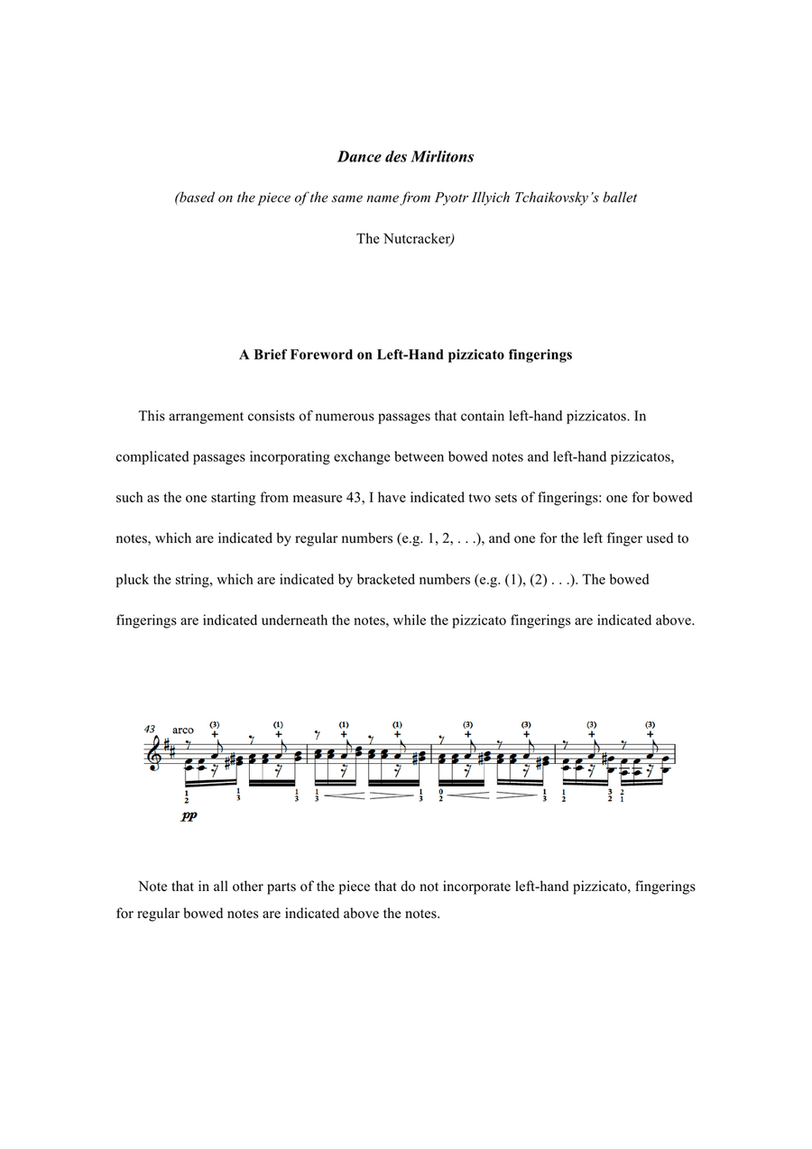 The Nutcracker - Danse des Mirlitons for solo violin Violin Solo scores gallery preview page 2