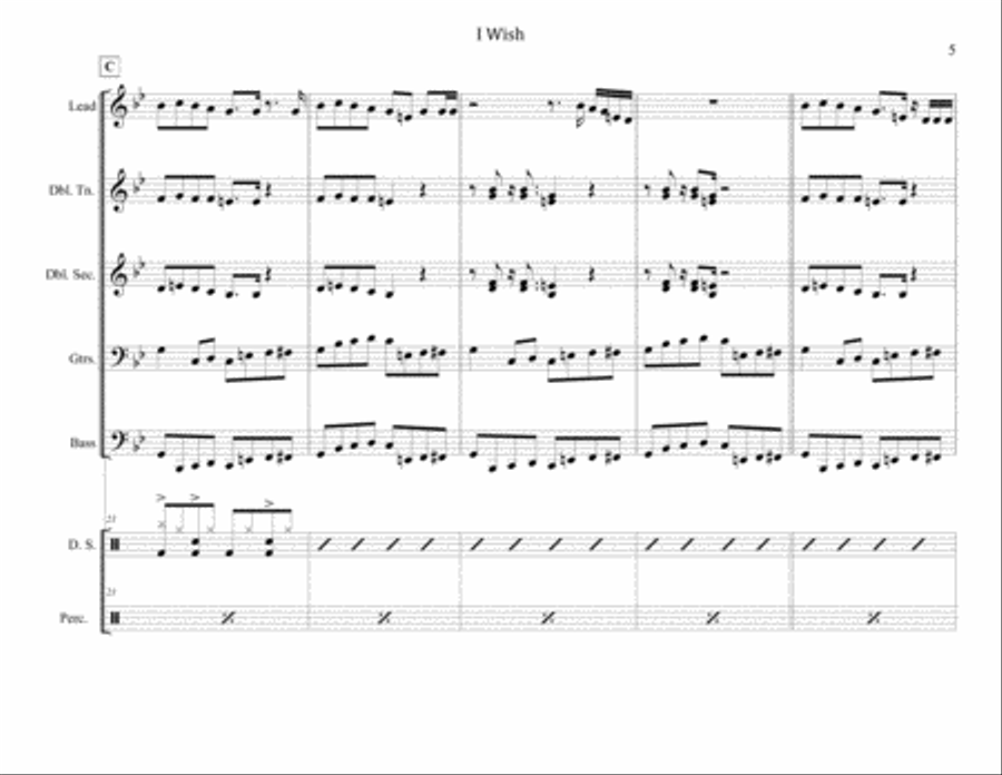 I Wish Steel Drum Band scores gallery preview page 5