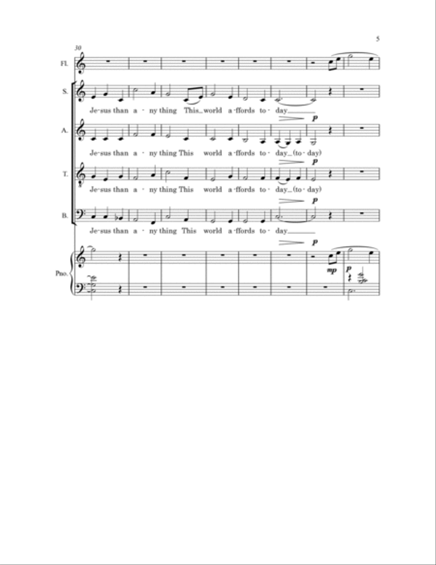 I'd Rather Have Jesus I'd Rather Have Jesus 4-Part scores gallery preview page 5