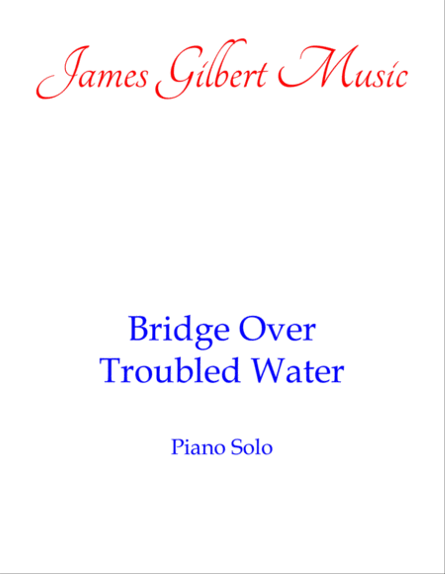 Bridge Over Troubled Water Bridge Over Troubled Water Piano Solo scores gallery preview page 1