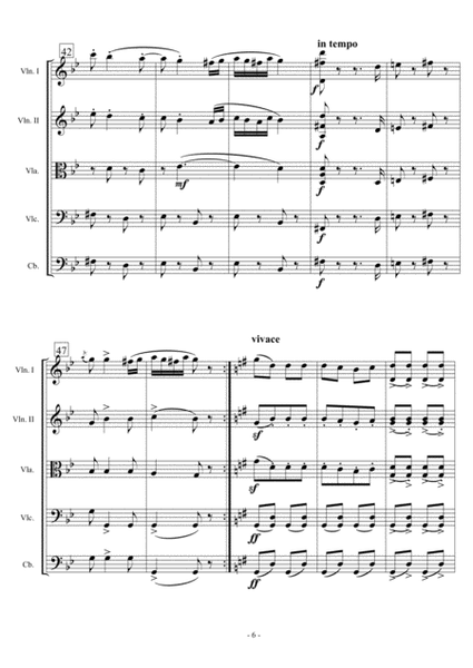 J. Brahms Hungarian Dance N.5 (String Ensemble) image number null