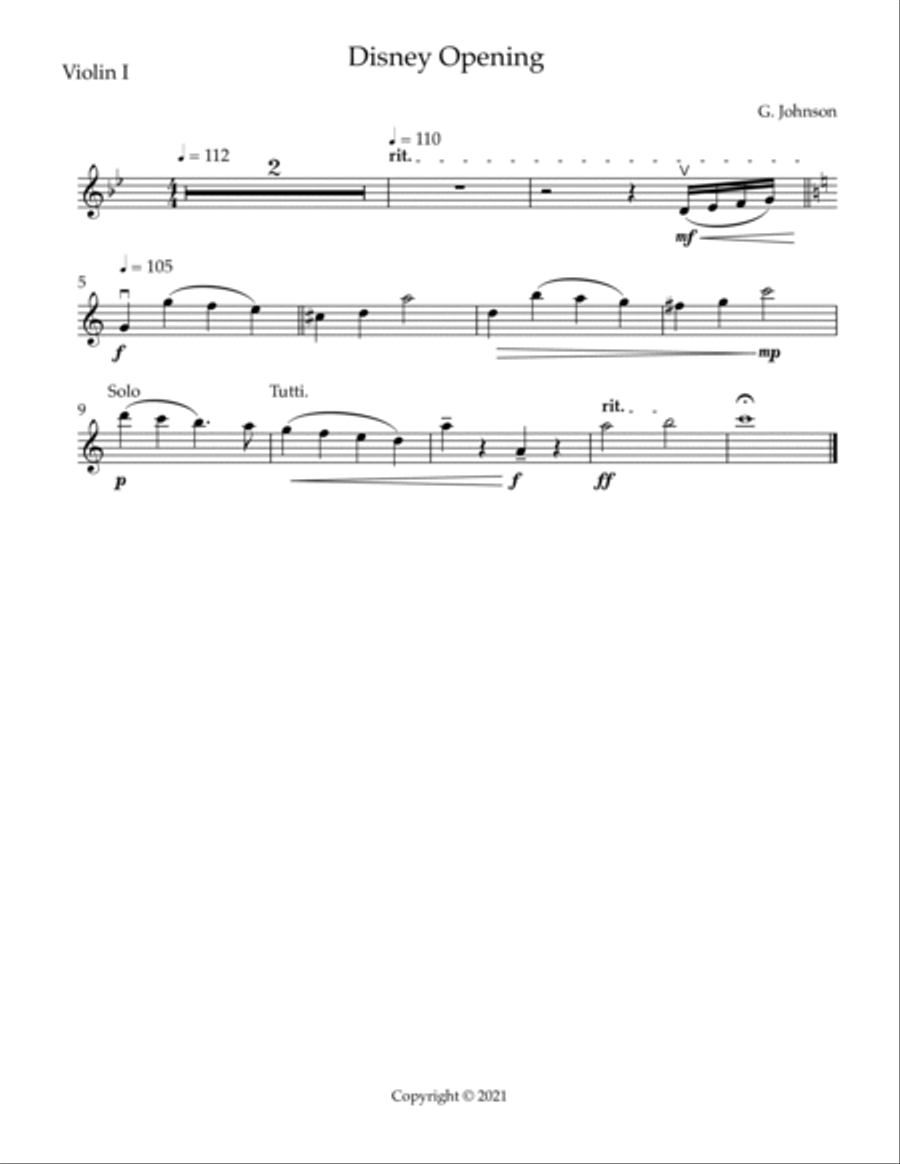 Opening Theme String Orchestra scores gallery preview page 4