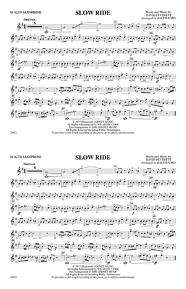 Slow Ride: E-flat Alto Saxophone