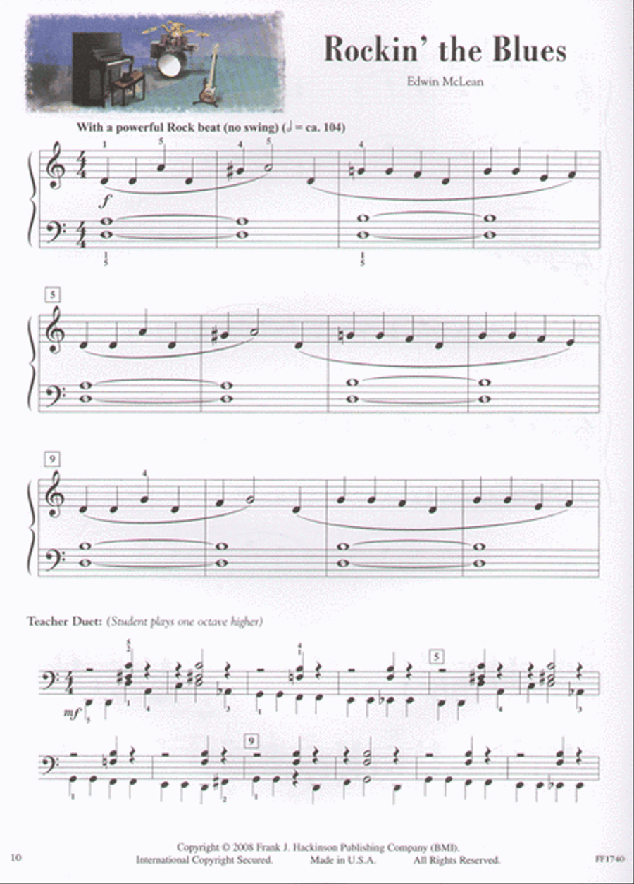 In Recital with Jazz, Blues & Rags, Book 2 Piano Method scores gallery preview page 3
