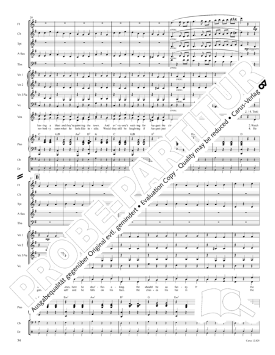 Circus Allegro Circus Allegro Choir scores gallery preview page 55