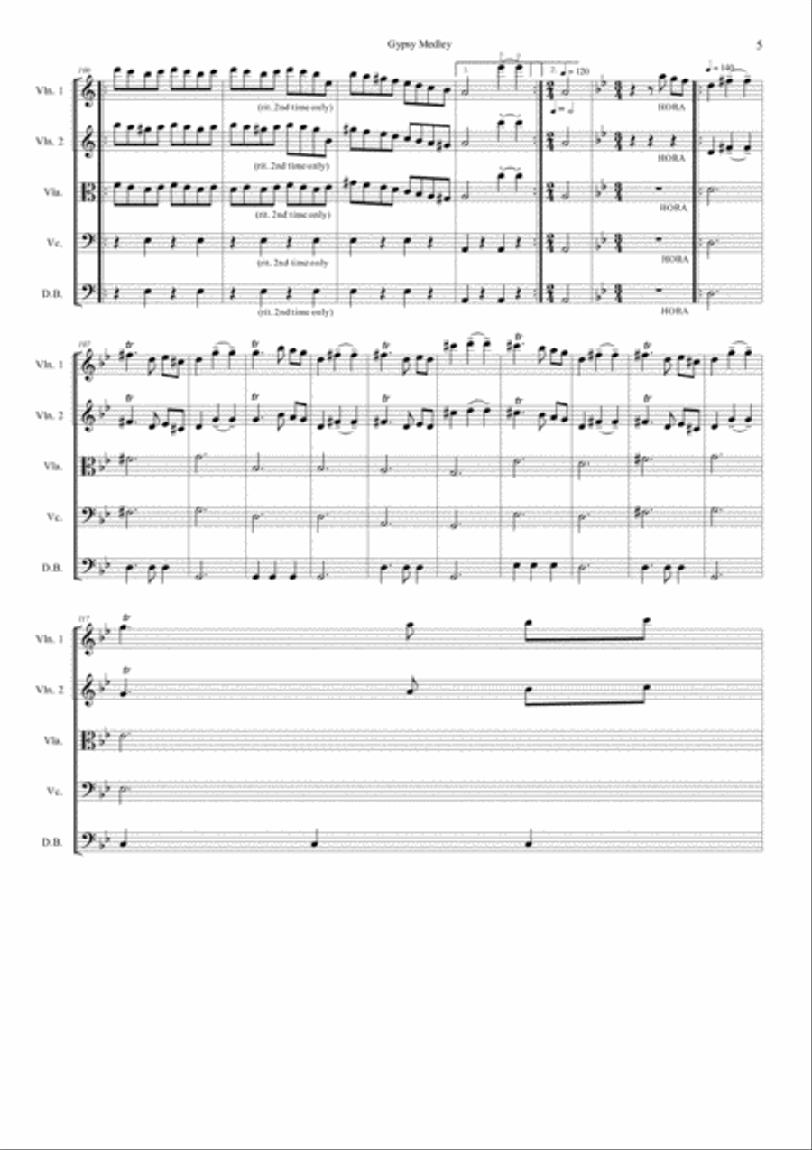 Londonderry Hornpipe Londonderry Hornpipe String Quartet scores gallery preview page 6
