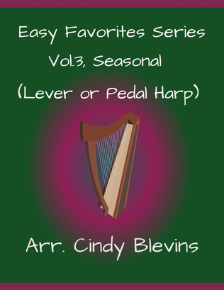 Book cover for Easy Favorites, Vol. 3, Seasonal, harp solos