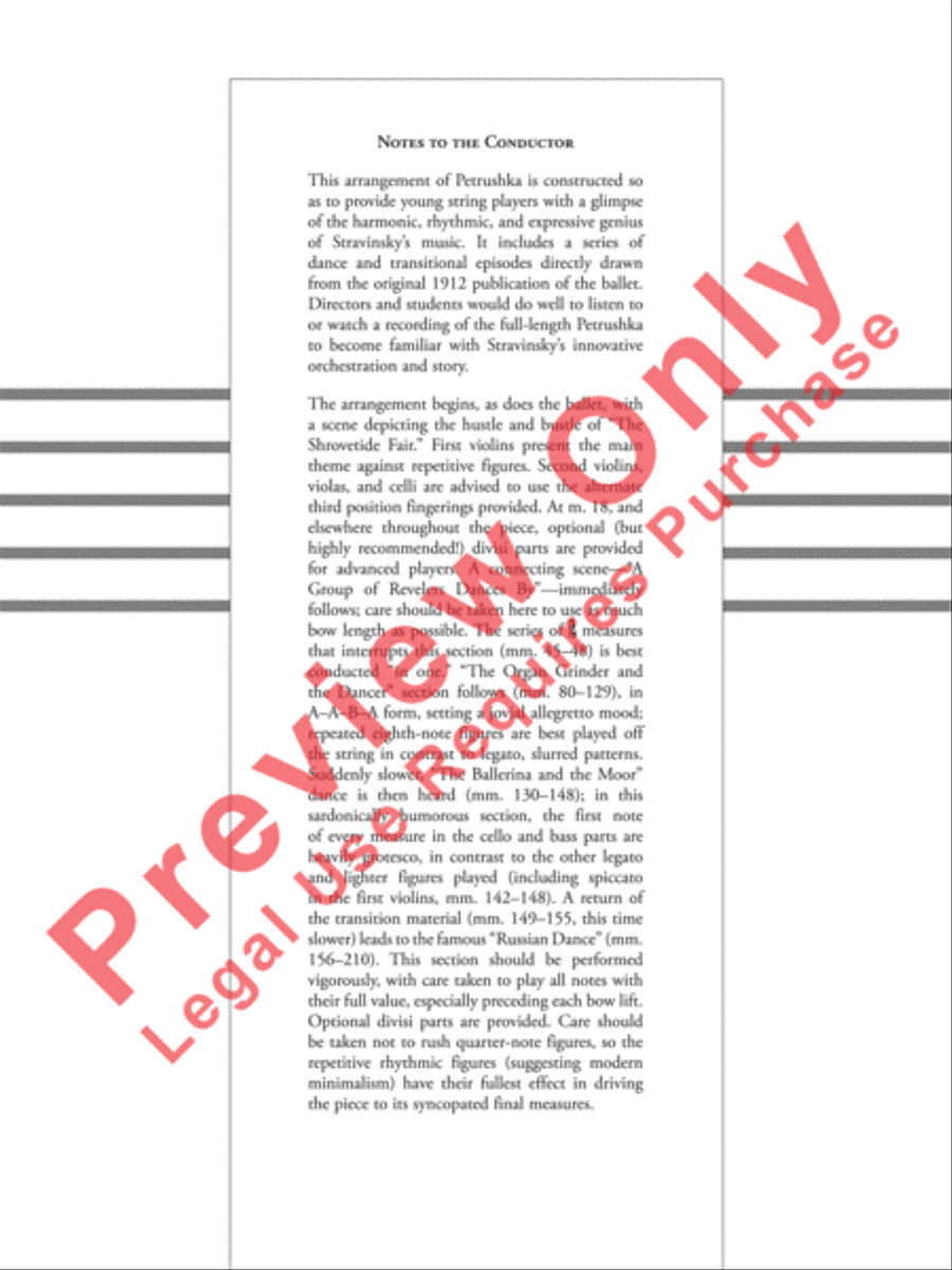 Petrushka String Orchestra scores gallery preview page 3