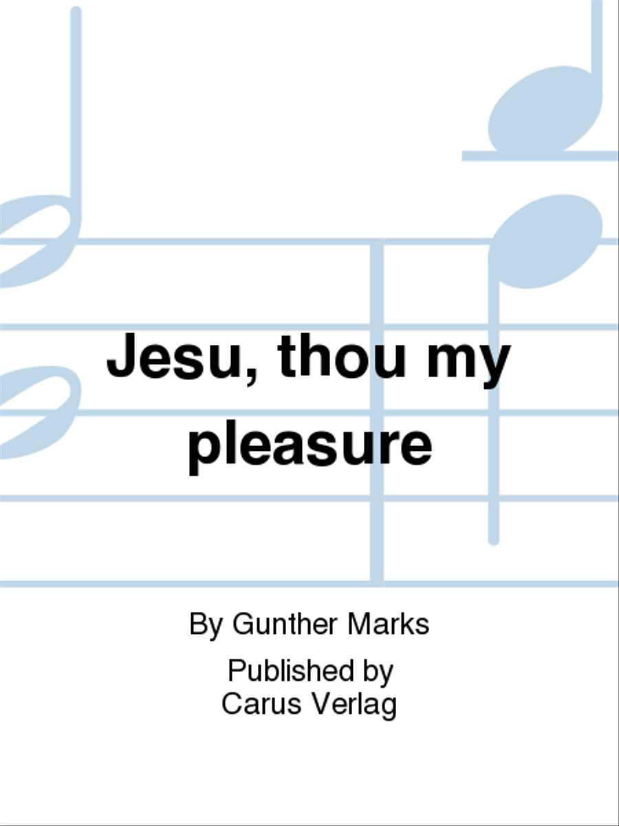 Jesu, thou my pleasure Jesu, thou my pleasure Horn scores gallery preview page 1