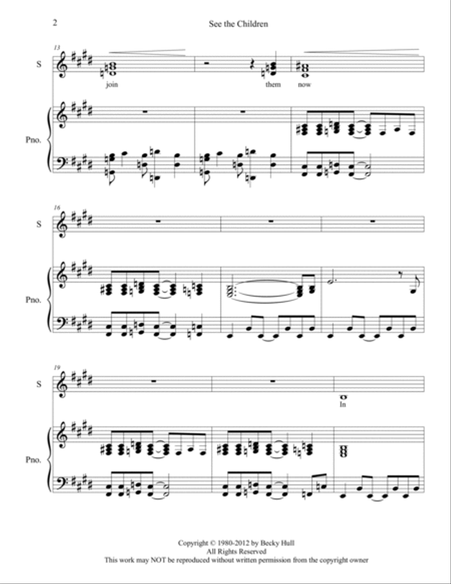See the Children See the Children Voice scores gallery preview page 2