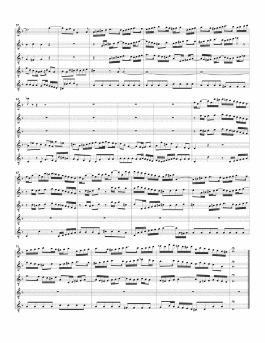 Aria-Choral: Warum willst du so zornig sein? - Vater unser im Himmelreich from Cantata BWV 101 (arra Choir scores gallery preview page 4