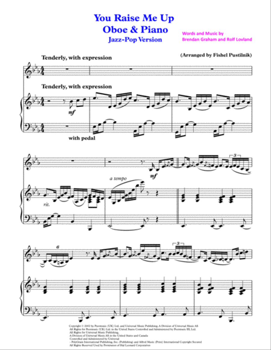 You Raise Me Up Piano scores gallery preview page 2