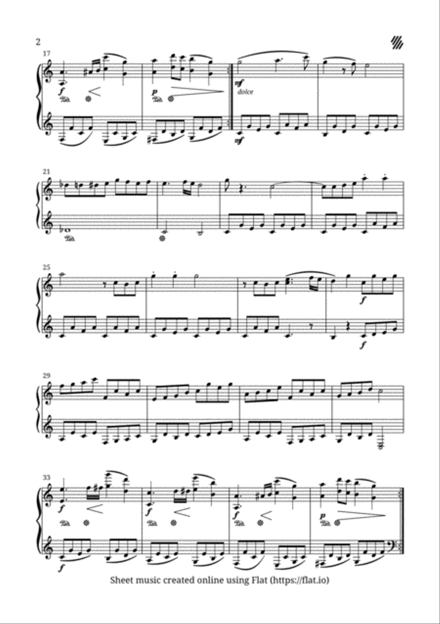 Piano Sonata no.1 1st Movement Piano Solo scores gallery preview page 2