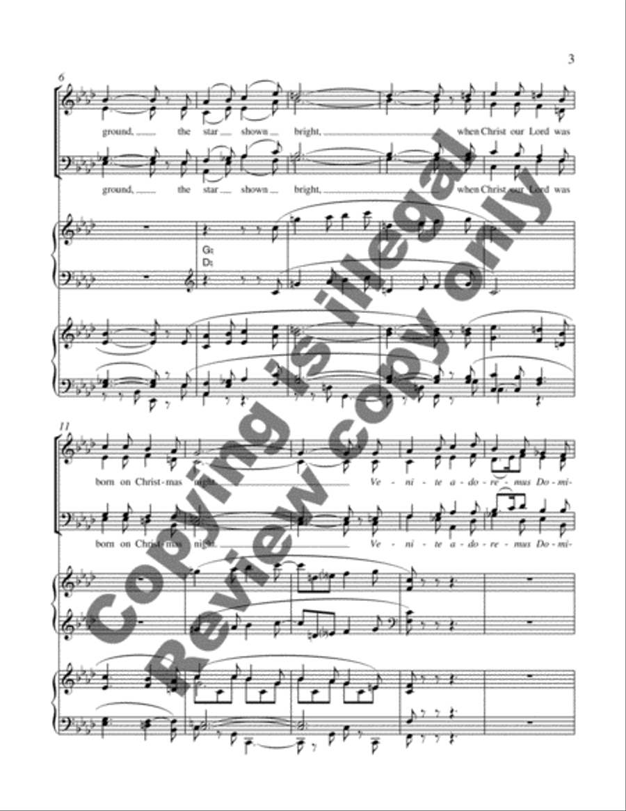 The Snow Lay on the Ground 4-Part scores gallery preview page 14
