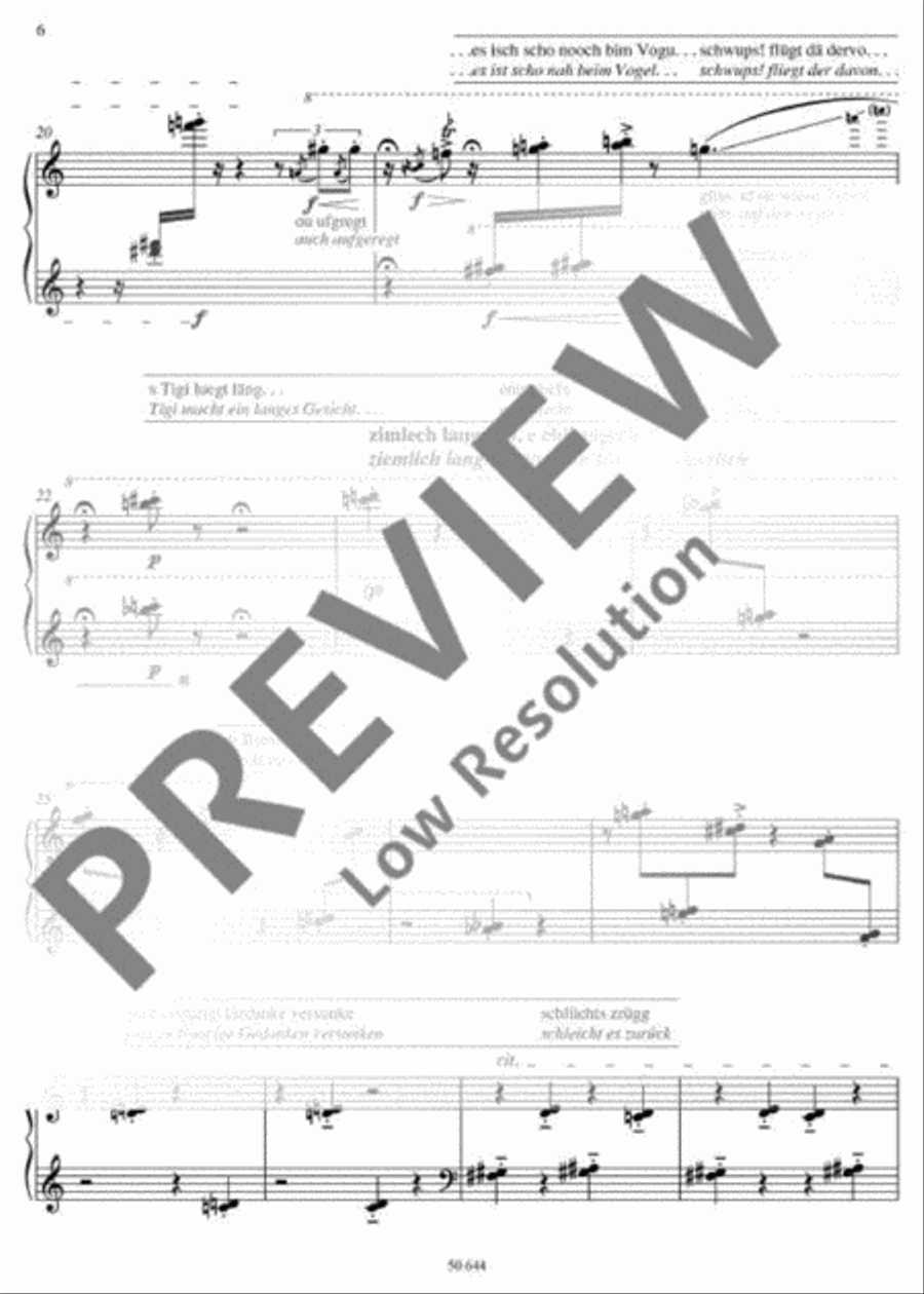Chinderliecht (Kinderleicht / Kinderlicht) Piano Duet scores gallery preview page 6