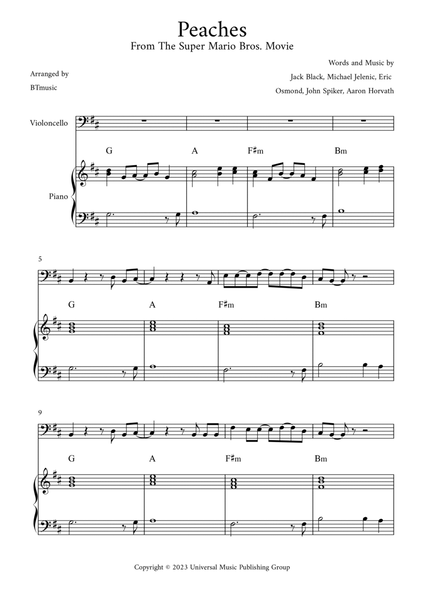 Jack Black — Peaches (Piano Sheet Music) in 2023