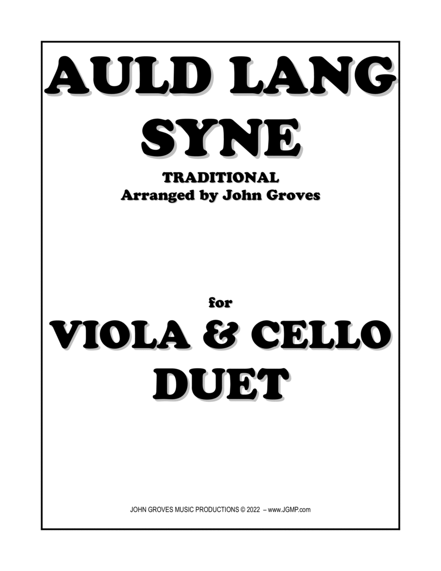 Auld Lang Syne - Viola & Cello Duet image number null