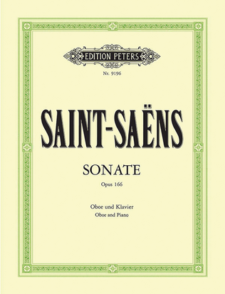 Book cover for Sonata, Op. 166 - Oboe and Piano