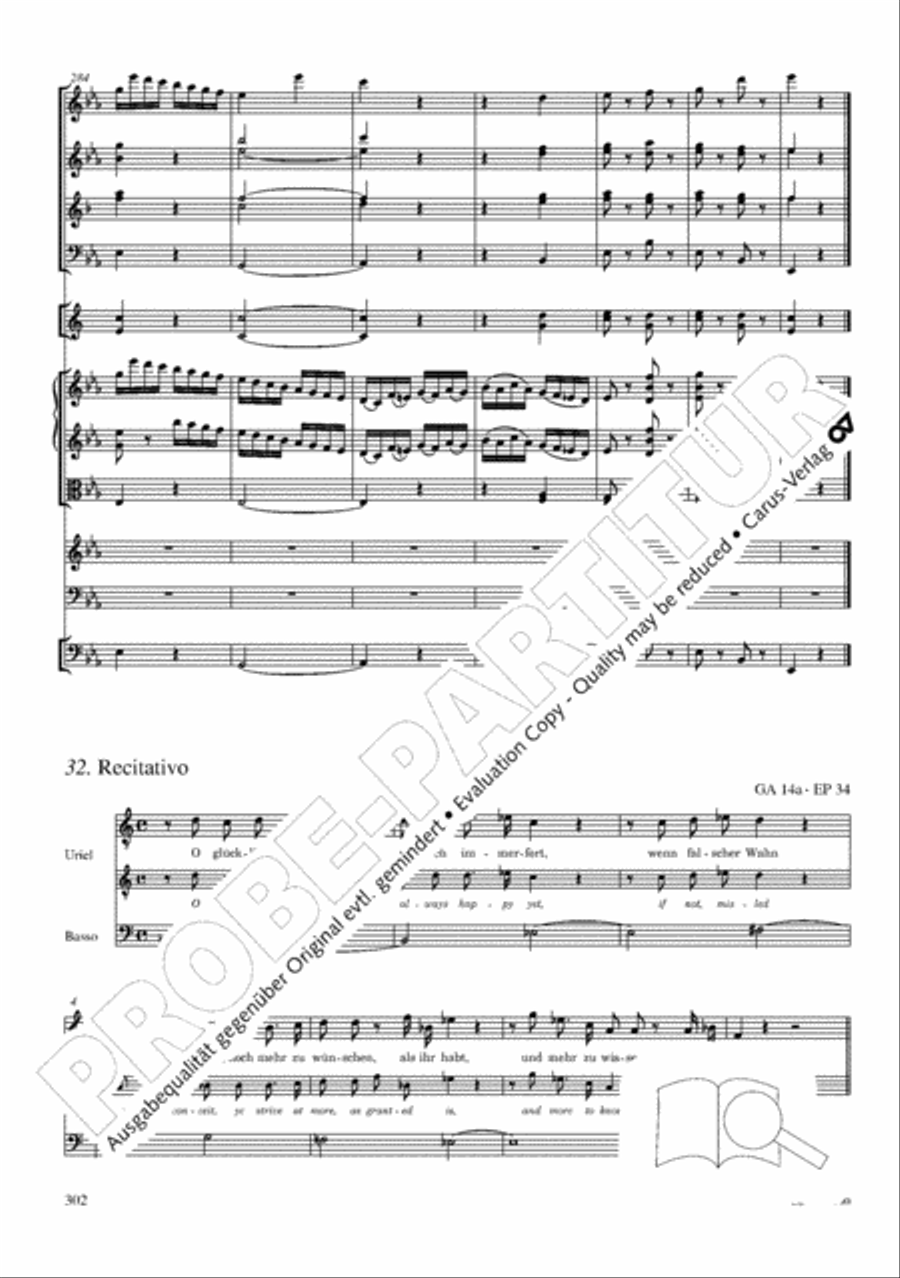 The Creation (Die Schopfung) 4-Part scores gallery preview page 322
