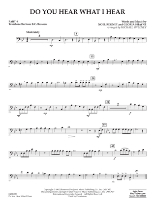 Do You Hear What I Hear (arr. Michael Sweeney) - Pt.4 - Trombone/Bar. B.C./Bsn.