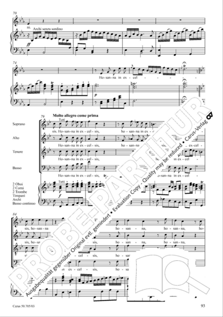 Missa in g. Hasse-Werkausgabe IV/3 4-Part scores gallery preview page 102
