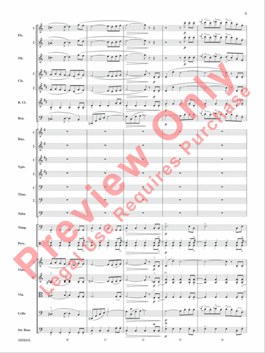 Blue Tango Full Orchestra scores gallery preview page 10
