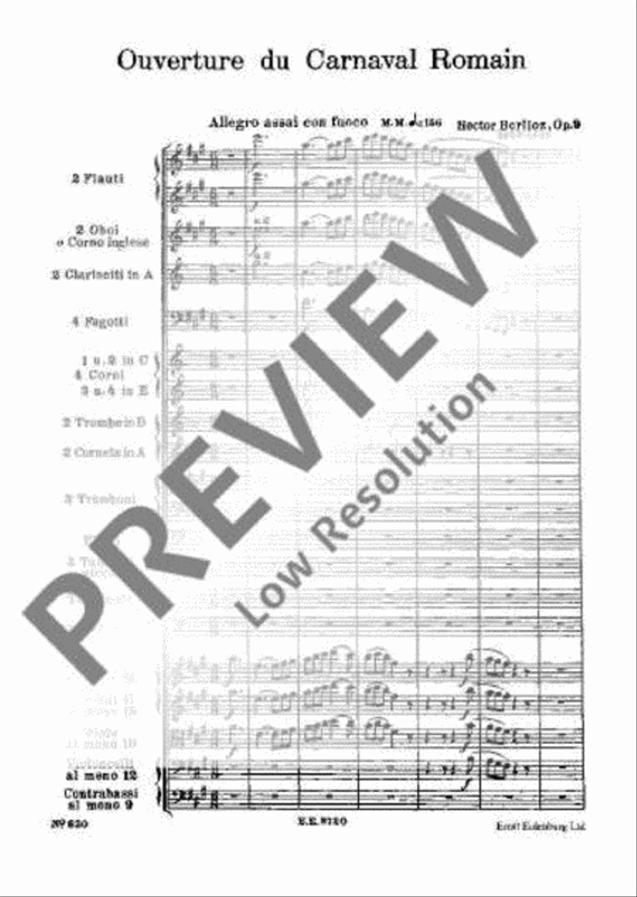 The Roman Carnival Orchestra scores gallery preview page 10