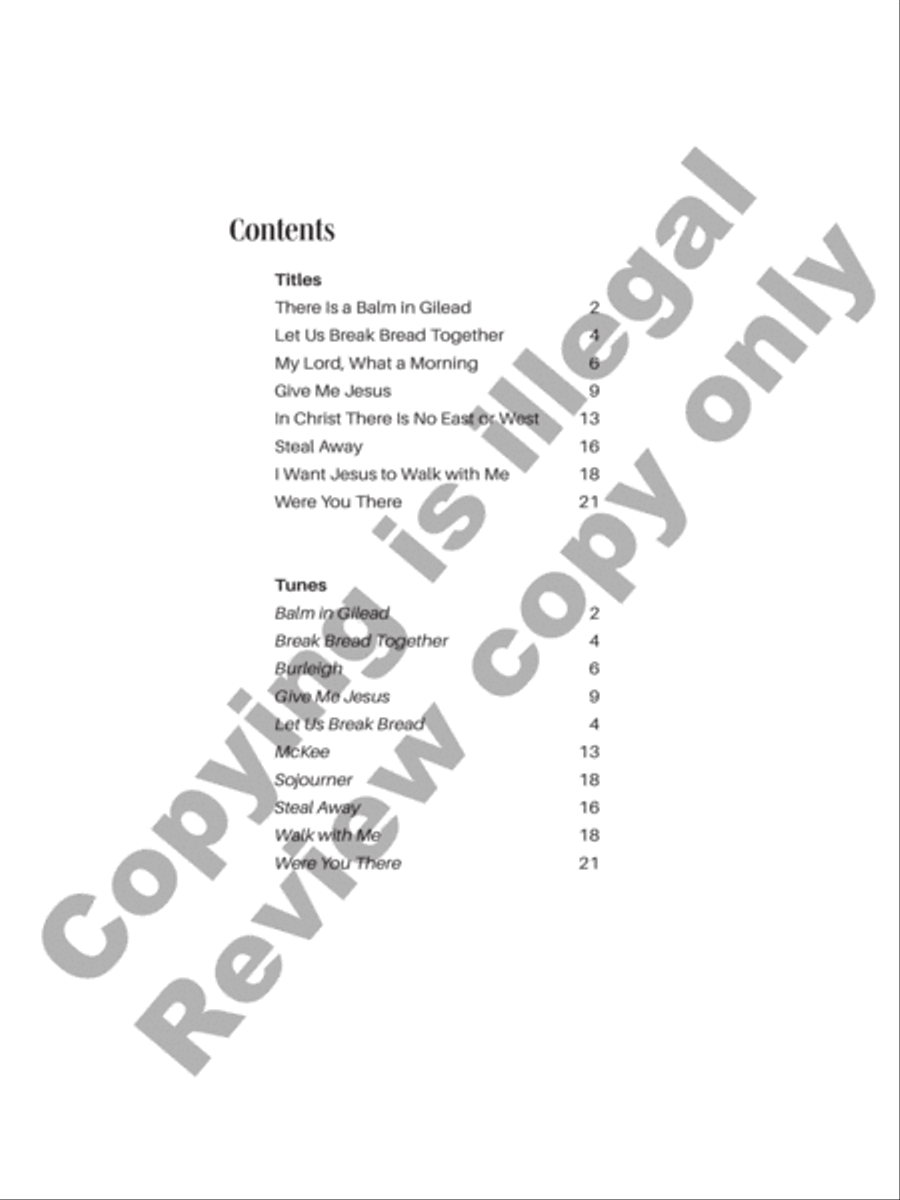 I Want Jesus to Walk with Me Organ scores gallery preview page 2