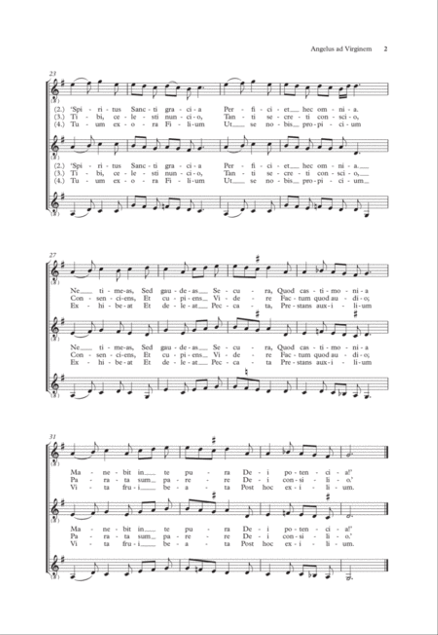 Angelus ad Virginem Angelus ad Virginem SSA scores gallery preview page 2