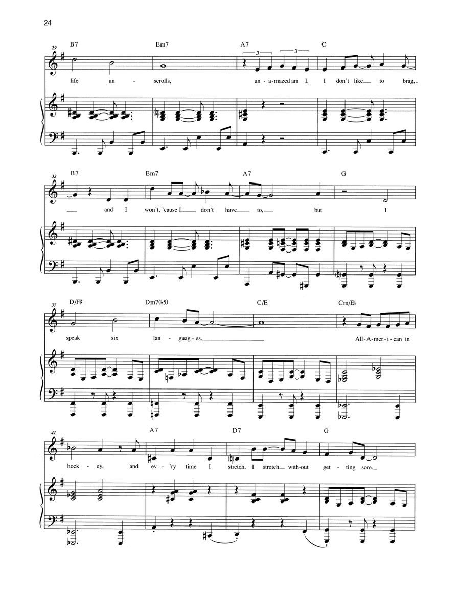 I Speak Six Languages High Voice scores gallery preview page 3