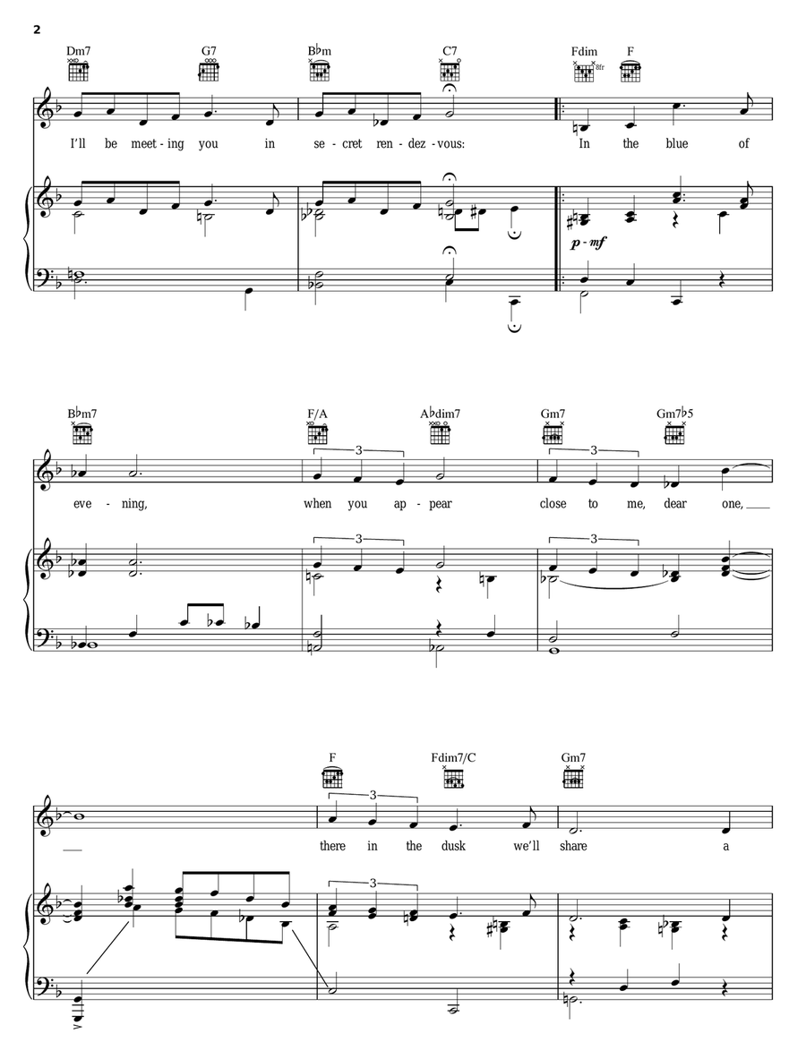 In The Blue Of Evening Guitar scores gallery preview page 2