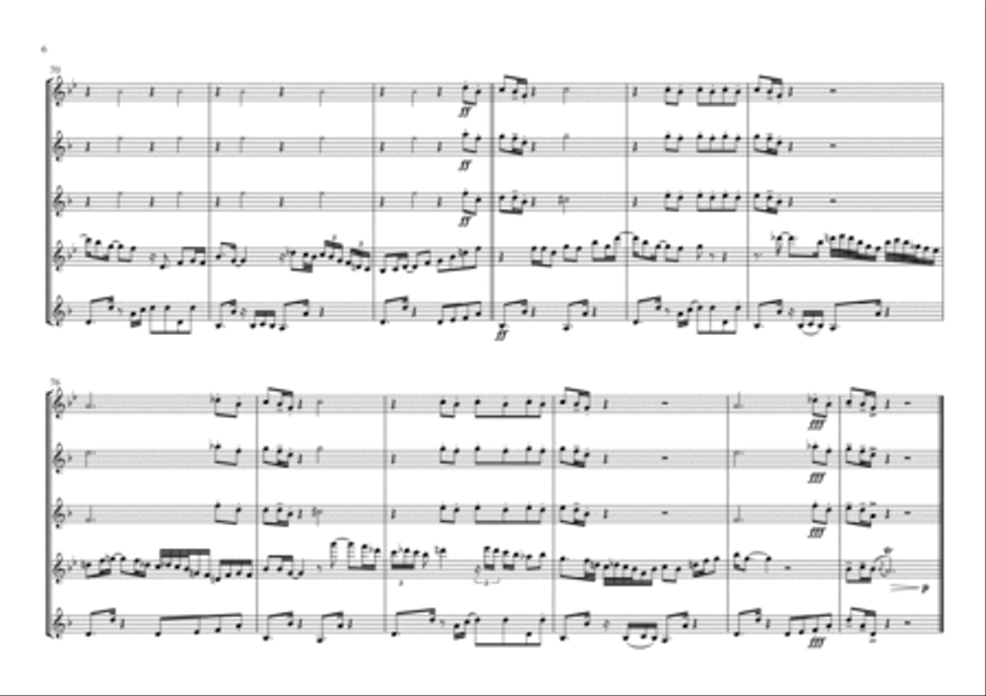 Just The Two Of Us Saxophone Quartet scores gallery preview page 6