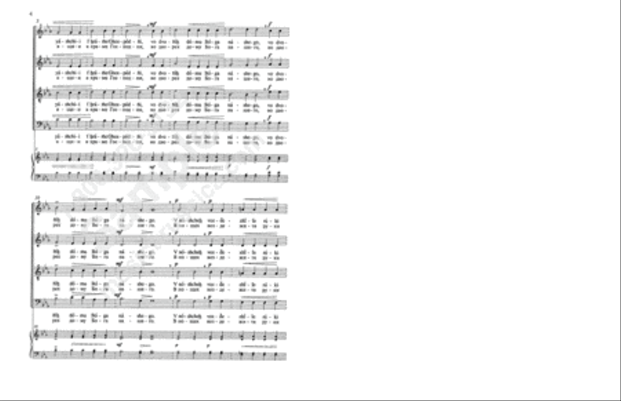 Behold Now, Bless the Lord 4-Part scores gallery preview page 3