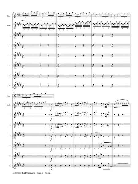 Concerto 'La Primavera' (Spring) for Flute Choir