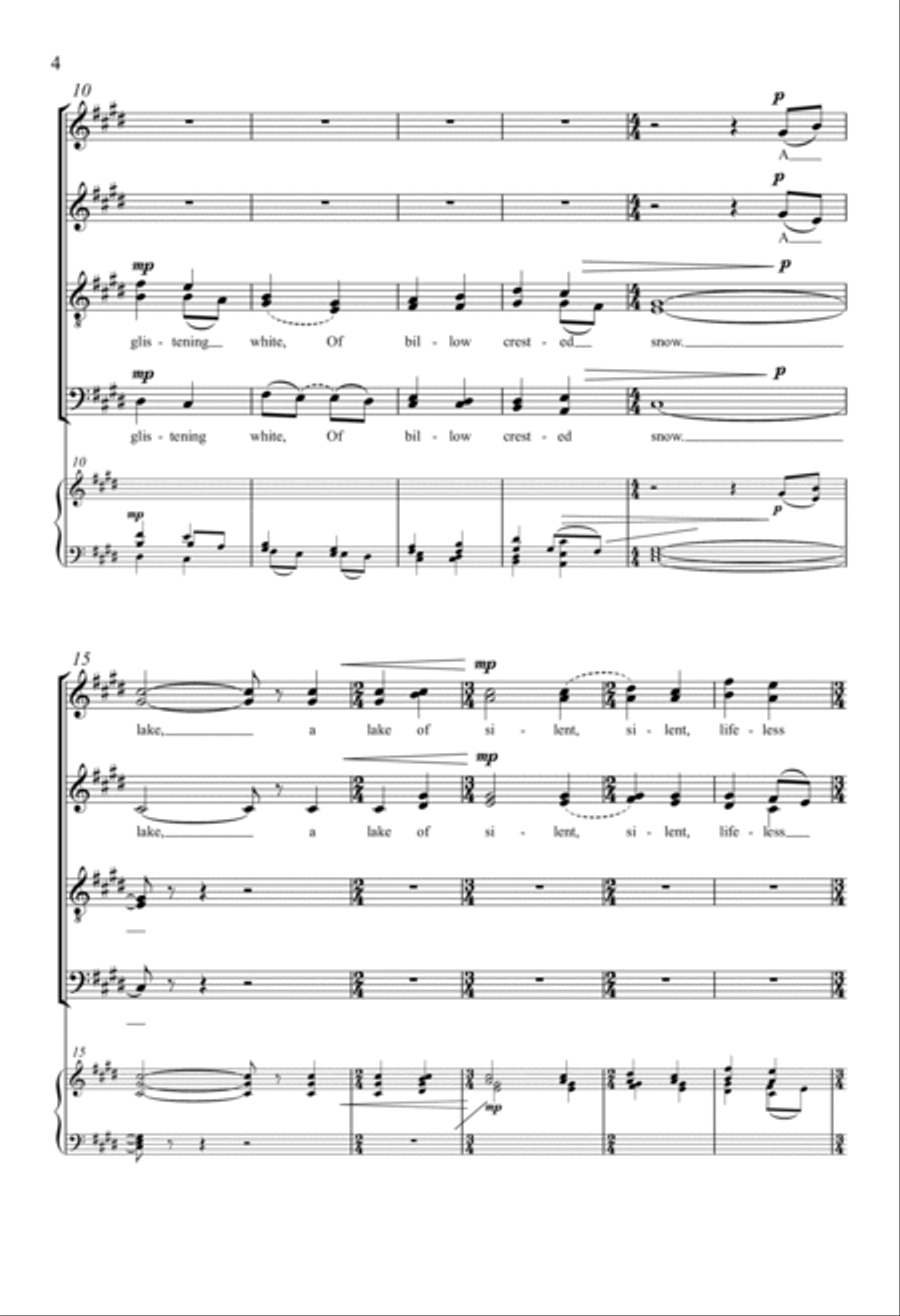 A Winter Night A Winter Night 4-Part scores gallery preview page 2