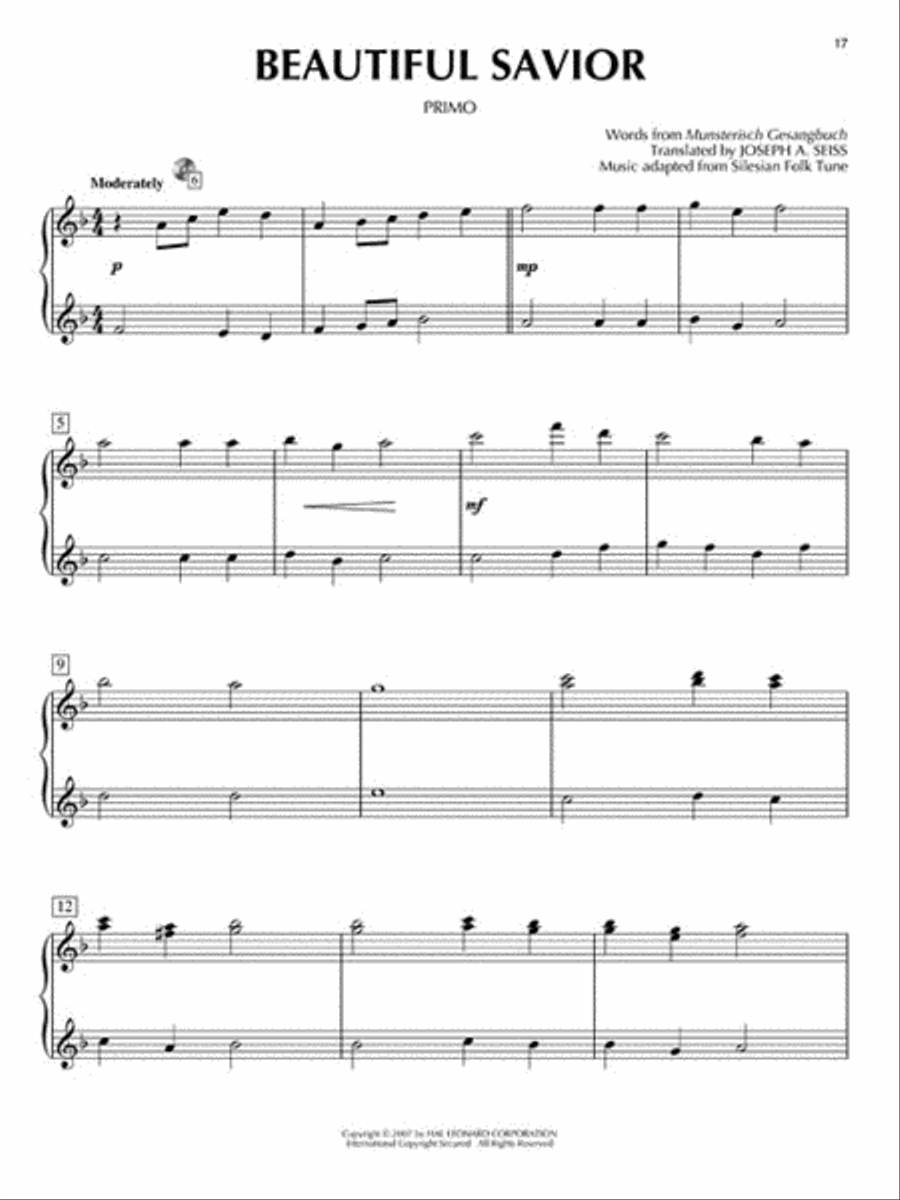Hymns 1 Piano, 4-Hands scores gallery preview page 6