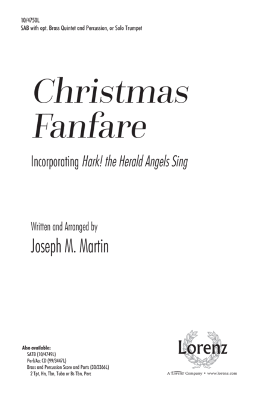 Christmas Fanfare 3-Part scores gallery preview page 1