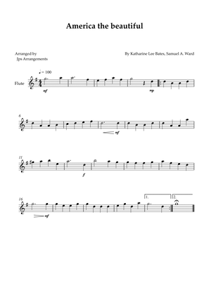 America The Beautiful - Flute solo