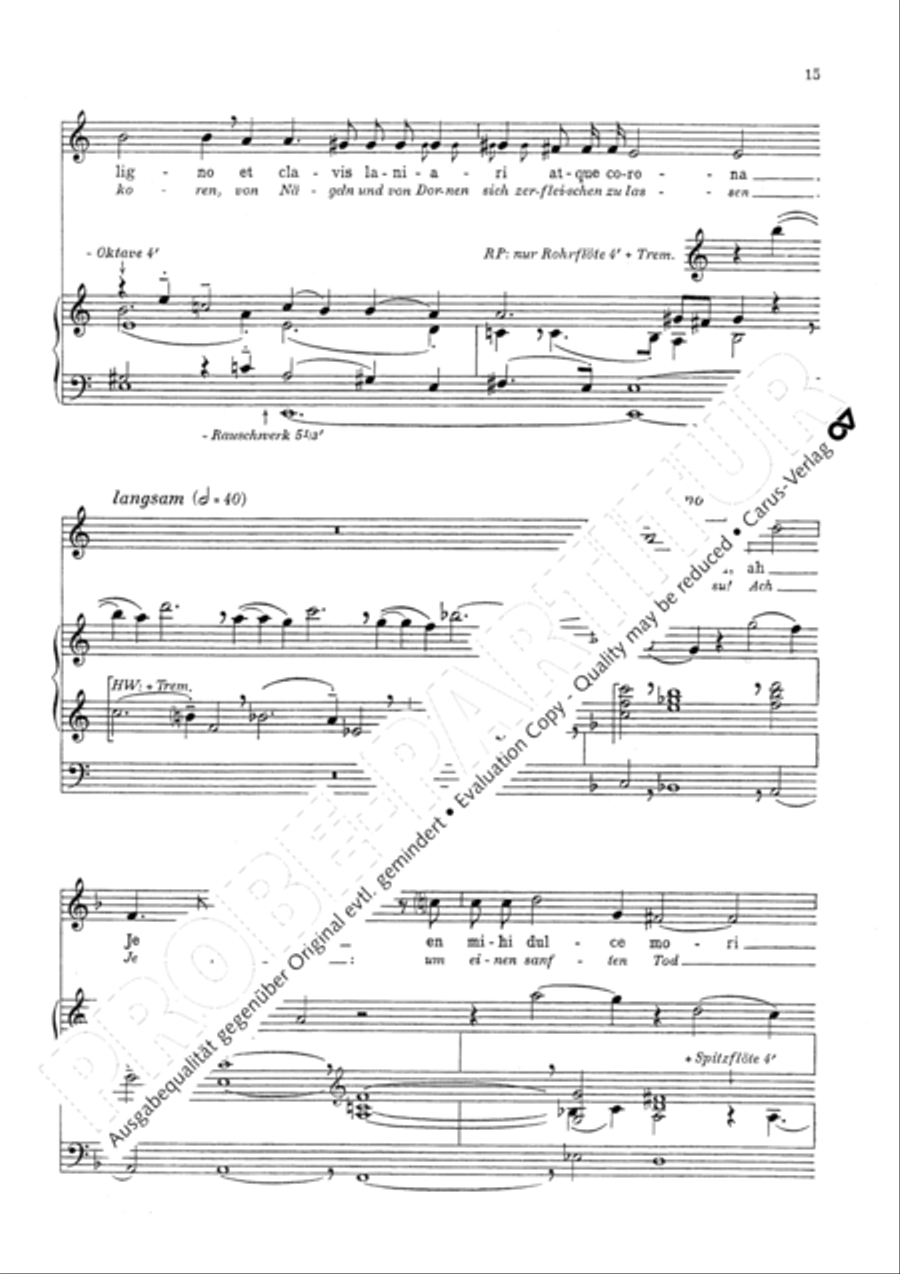 Marienklage Alto Voice scores gallery preview page 18