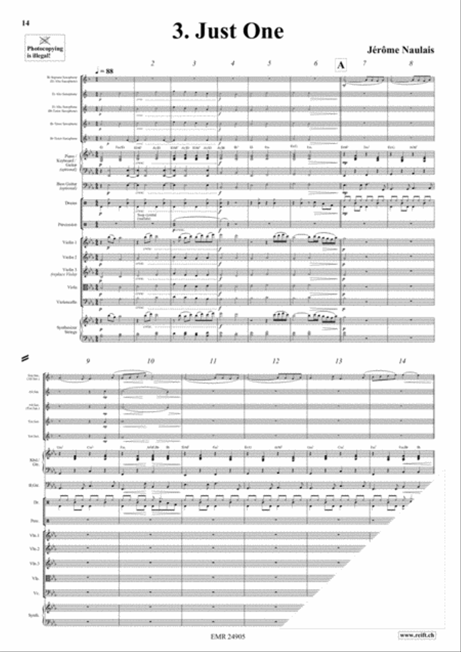 Play With Your Band Volume 3 Saxophone Quintet scores gallery preview page 6