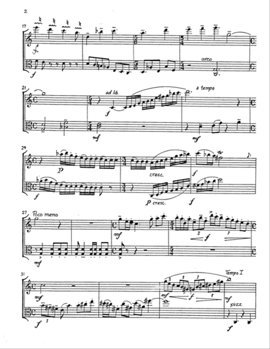 [Luening] Duo for Flute and Viola