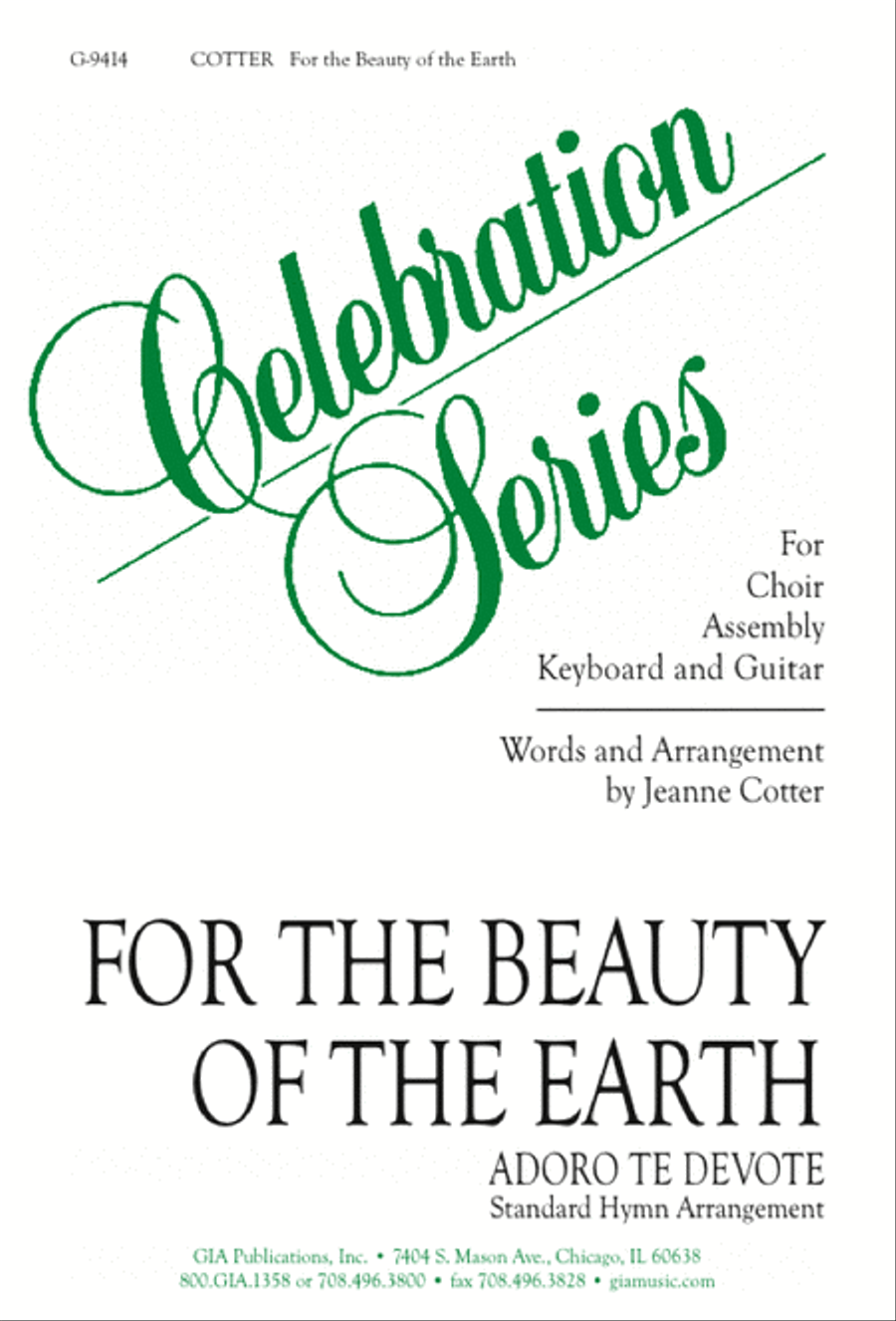For the Beauty of the Earth 4-Part scores gallery preview page 1
