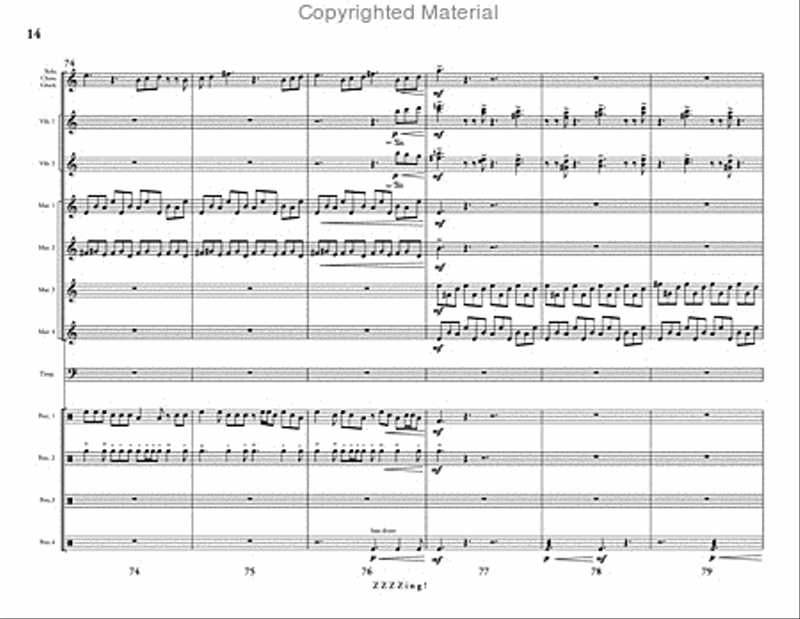 ZZZZing! Percussion Ensemble scores gallery preview page 15