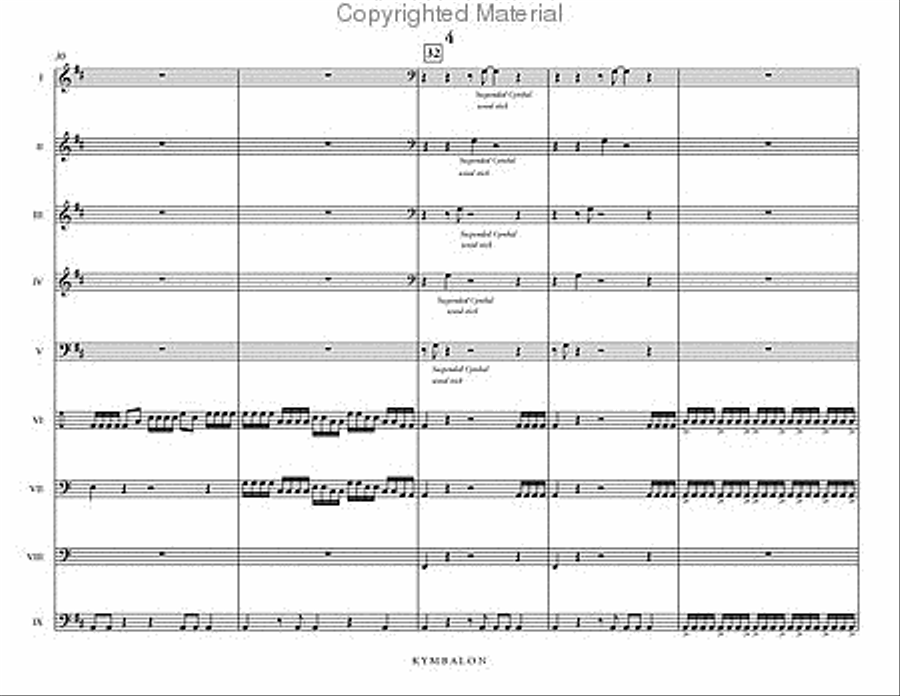 Kymbalon Percussion Ensemble scores gallery preview page 5