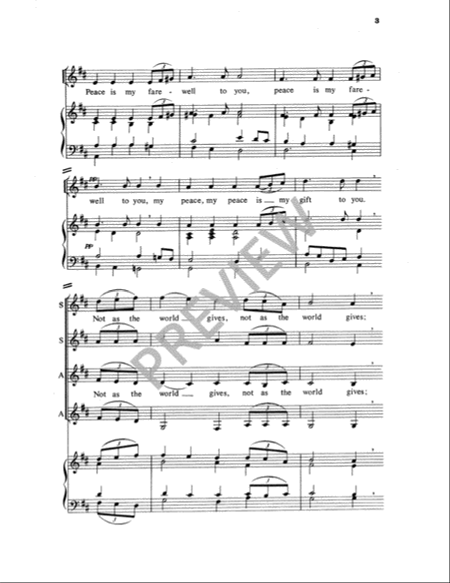 Peace Hymn Peace Hymn SSAA scores gallery preview page 4