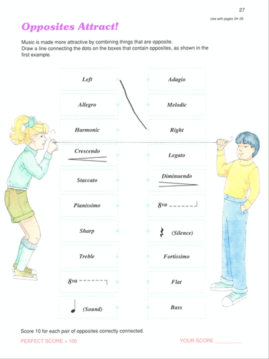 Alfred's Basic Piano Prep Course Theory, Book E Piano Method scores gallery preview page 4